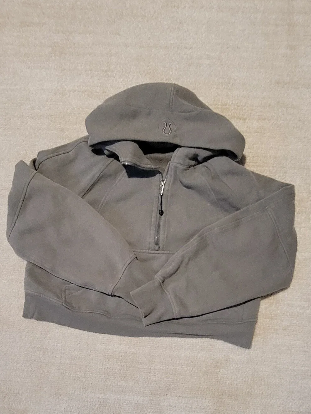 Lululemon Scuba Oversized Half-Zip Hoodie in Grey Sage
